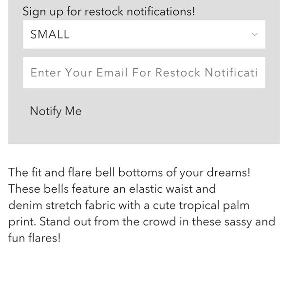 Judith March Palm Springs Demin Flare - Picture 4 of 4